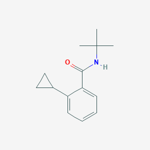 molecular formula C14H19NO B15171657 N-tert-Butyl-2-cyclopropylbenzamide CAS No. 918867-71-7