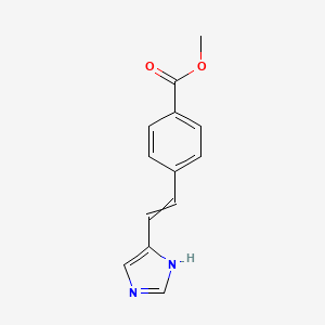 molecular formula C13H12N2O2 B15171664 methyl 4-[2-(1H-imidazol-5-yl)ethenyl]benzoate CAS No. 920009-90-1
