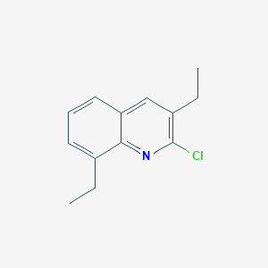 molecular formula C13H14ClN B15171685 2-Chloro-3,8-diethylquinoline CAS No. 1031928-05-8