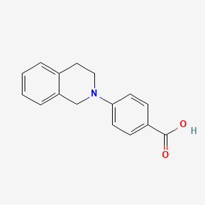 molecular formula C16H15NO2 B1517169 4-(1,2,3,4-Tetrahydroisoquinolin-2-yl)benzoic acid CAS No. 1020933-05-4