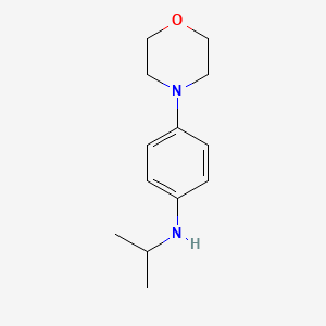 molecular formula C13H20N2O B1517170 4-(morpholin-4-yl)-N-(propan-2-yl)aniline CAS No. 13143-61-8