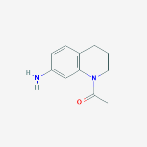 molecular formula C11H14N2O B1517171 1-(7-氨基-3,4-二氢喹啉-1(2H)-基)乙酮 CAS No. 545394-33-0