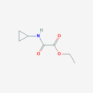 molecular formula C7H11NO3 B1517172 Ethyl (cyclopropylamino)(oxo)acetate CAS No. 722486-66-0