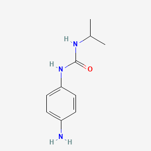 molecular formula C10H15N3O B1517176 1-(4-氨基苯基)-3-(丙烷-2-基)脲 CAS No. 70826-93-6