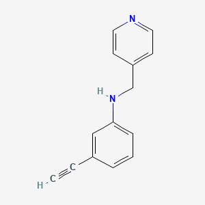 molecular formula C14H12N2 B1517178 3-乙炔基-N-(吡啶-4-基甲基)苯胺 CAS No. 1019511-94-4