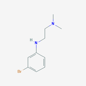 B1517179 {2-[(3-Bromophenyl)amino]ethyl}dimethylamine CAS No. 1020946-53-5