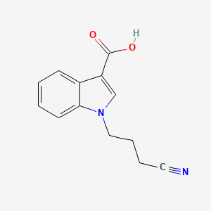 1-(3-cyanopropyl)-1H-indole-3-carboxylic acid