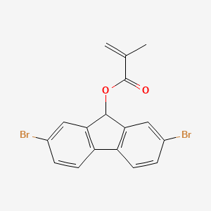 molecular formula C17H12Br2O2 B15171820 (2,7-dibromo-9H-fluoren-9-yl) 2-methylprop-2-enoate CAS No. 918629-43-3