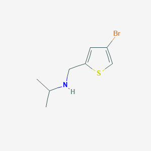 B1517185 [(4-Bromothiophen-2-yl)methyl](propan-2-yl)amine CAS No. 1040312-54-6