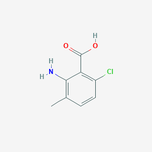 molecular formula C8H8ClNO2 B1517187 2-Amino-6-chloro-3-methylbenzoic acid CAS No. 857005-81-3