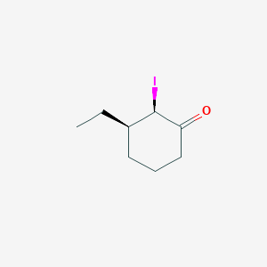 molecular formula C8H13IO B15171891 (2R,3R)-3-ethyl-2-iodocyclohexan-1-one CAS No. 921770-65-2
