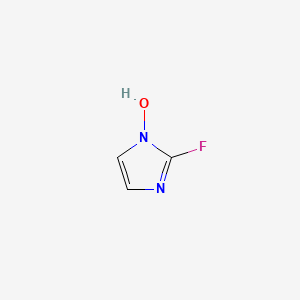 molecular formula C3H3FN2O B15171917 1H-Imidazole,2-fluoro-,3-oxide CAS No. 921604-83-3