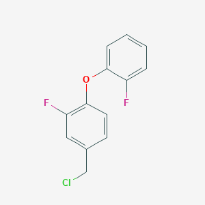 molecular formula C13H9ClF2O B1517193 4-(Chloromethyl)-2-fluoro-1-(2-fluorophenoxy)benzene CAS No. 1039960-86-5
