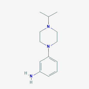molecular formula C13H21N3 B1517198 3-[4-(Propan-2-yl)piperazin-1-yl]aniline CAS No. 1018648-79-7