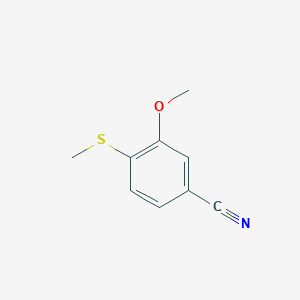 molecular formula C9H9NOS B15171982 3-Methoxy-4-(methylsulfanyl)benzonitrile CAS No. 918967-42-7