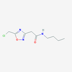 N-butyl-2-[5-(chloromethyl)-1,2,4-oxadiazol-3-yl]acetamide
