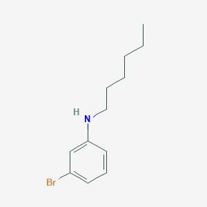 molecular formula C12H18BrN B1517202 3-bromo-N-hexylaniline CAS No. 246533-51-7