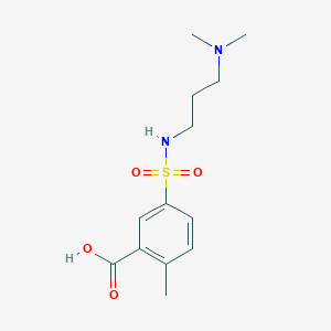 molecular formula C13H20N2O4S B1517203 5-{[3-(Dimethylamino)propyl]sulfamoyl}-2-methylbenzoic acid CAS No. 1042503-62-7