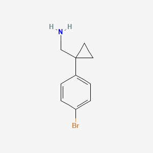 molecular formula C10H12BrN B1517205 (1-(4-Bromophenyl)cyclopropyl)methanamine CAS No. 771583-34-7