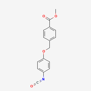 molecular formula C16H13NO4 B15172059 Methyl 4-[(4-isocyanatophenoxy)methyl]benzoate CAS No. 918434-60-3