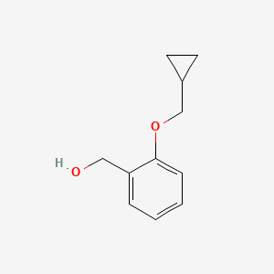 molecular formula C11H14O2 B1517207 [2-(Cyclopropylmethoxy)phenyl]methanol CAS No. 1039931-23-1