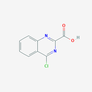 molecular formula C9H5ClN2O2 B15172072 4-Chloroquinazoline-2-carboxylic acid 