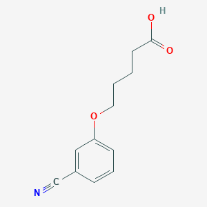 molecular formula C12H13NO3 B1517209 5-(3-Cyanophenoxy)pentanoic acid CAS No. 1038972-84-7