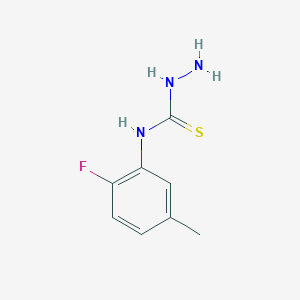 molecular formula C8H10FN3S B1517210 3-氨基-1-(2-氟-5-甲基苯基)硫脲 CAS No. 1037153-19-7