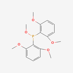molecular formula C17H21O5P B15172127 Methyl bis(2,6-dimethoxyphenyl)phosphinite CAS No. 920271-30-3