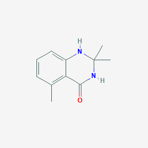 molecular formula C11H14N2O B1517215 2,2,5-Trimethyl-1,2,3,4-tetrahydroquinazolin-4-one CAS No. 1050885-58-9