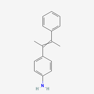 molecular formula C16H17N B15172158 4-(3-Phenylbut-2-en-2-yl)aniline CAS No. 919789-90-5