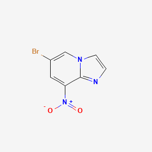 molecular formula C7H4BrN3O2 B1517218 6-溴-8-硝基咪唑并[1,2-a]吡啶 CAS No. 1031927-16-8