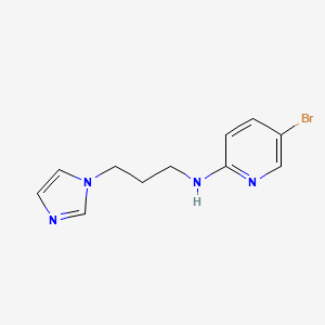 5-bromo-N-[3-(1H-imidazol-1-yl)propyl]pyridin-2-amine