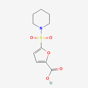 molecular formula C10H13NO5S B1517226 5-(Piperidine-1-sulfonyl)furan-2-carboxylic acid CAS No. 933735-49-0