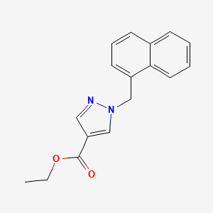 molecular formula C17H16N2O2 B15172262 Ethyl 1-(naphthalen-1-ylmethyl)pyrazole-4-carboxylate 