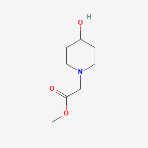 molecular formula C8H15NO3 B1517228 Methyl 2-(4-hydroxypiperidin-1-yl)acetate CAS No. 956319-38-3