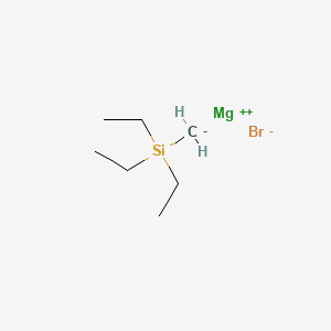 molecular formula C7H17BrMgSi B15172280 Magnesium bromide (triethylsilyl)methanide (1/1/1) CAS No. 917616-85-4