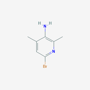 molecular formula C7H9BrN2 B1517229 6-Bromo-2,4-dimethylpyridin-3-amine CAS No. 897733-12-9