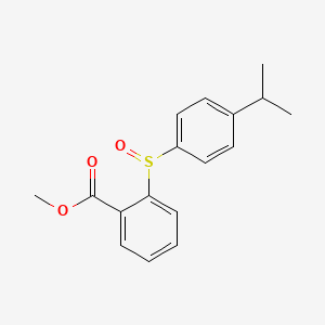 molecular formula C17H18O3S B15172294 Methyl 2-[4-(propan-2-yl)benzene-1-sulfinyl]benzoate CAS No. 919089-29-5