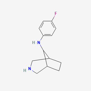 molecular formula C13H17FN2 B15172345 N-(4-Fluorophenyl)-3-azabicyclo[3.2.1]octan-8-amine CAS No. 921208-34-6