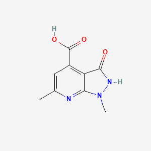 1,6-dimethyl-3-oxo-1H,2H,3H-pyrazolo[3,4-b]pyridine-4-carboxylic acid