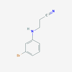molecular formula C9H9BrN2 B1517241 3-[(3-Bromophenyl)amino]propanenitrile CAS No. 1049118-66-2