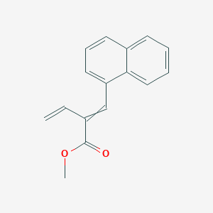 molecular formula C16H14O2 B15172430 Methyl 2-[(naphthalen-1-yl)methylidene]but-3-enoate CAS No. 918117-61-0