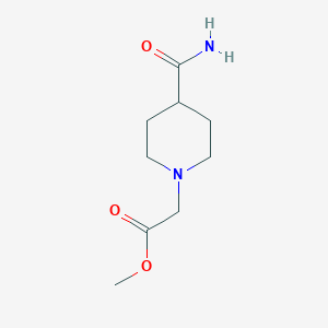 Methyl 2-(4-carbamoylpiperidin-1-yl)acetate