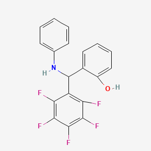 molecular formula C19H12F5NO B15172465 2-[Anilino(pentafluorophenyl)methyl]phenol CAS No. 918970-47-5