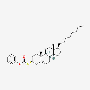 molecular formula C34H50O2S B15172488 phenyl [(3S,8S,9S,10R,13R,14S,17S)-10,13-dimethyl-17-octyl-2,3,4,7,8,9,11,12,14,15,16,17-dodecahydro-1H-cyclopenta[a]phenanthren-3-yl]sulfanylformate 