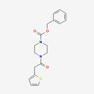 molecular formula C18H20N2O3S B15172495 Benzyl 4-[(thiophen-2-yl)acetyl]piperazine-1-carboxylate CAS No. 918479-98-8