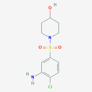 1-[(3-Amino-4-chlorophenyl)sulfonyl]-4-piperidinol