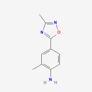 2-Methyl-4-(3-methyl-1,2,4-oxadiazol-5-yl)aniline