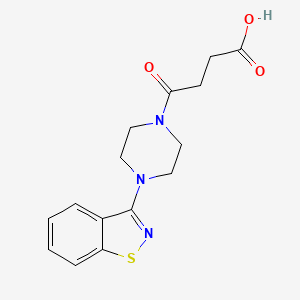 4-[4-(1,2-Benzothiazol-3-yl)piperazin-1-yl]-4-oxobutanoic acid